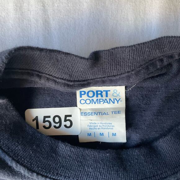 Port & Company Men Short Sleeve Tshirt size M,Blue,Fight Like A Girl Fire Rescue - Picture 6 of 9